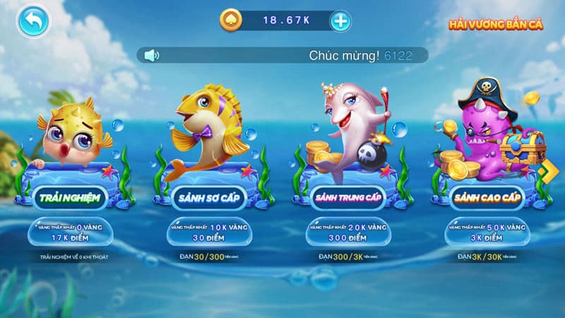 Bắn cá Hải Vương GamVip chơi như thế nào? Tips hay 4 cân nhắc số lượng đạn cần tiêu tốn